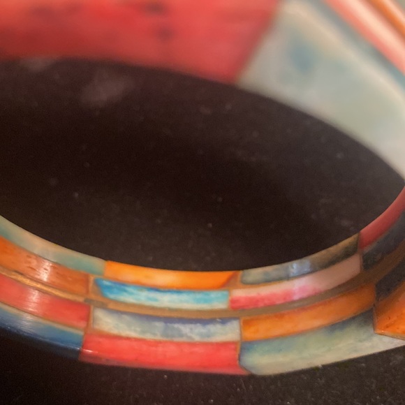 SilverFox ,Bracelet , with Gold Metal Band in Middle, Gorgeous 🔥 - Picture 6 of 7